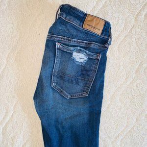 NEW American Eagle Dark Super Stretch Jegging 00
